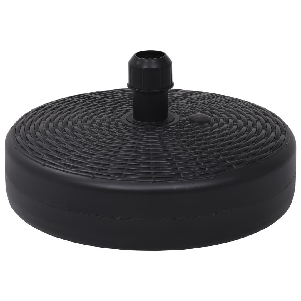 Base de sombrilla rellenable con arena/agua negro 24 L
