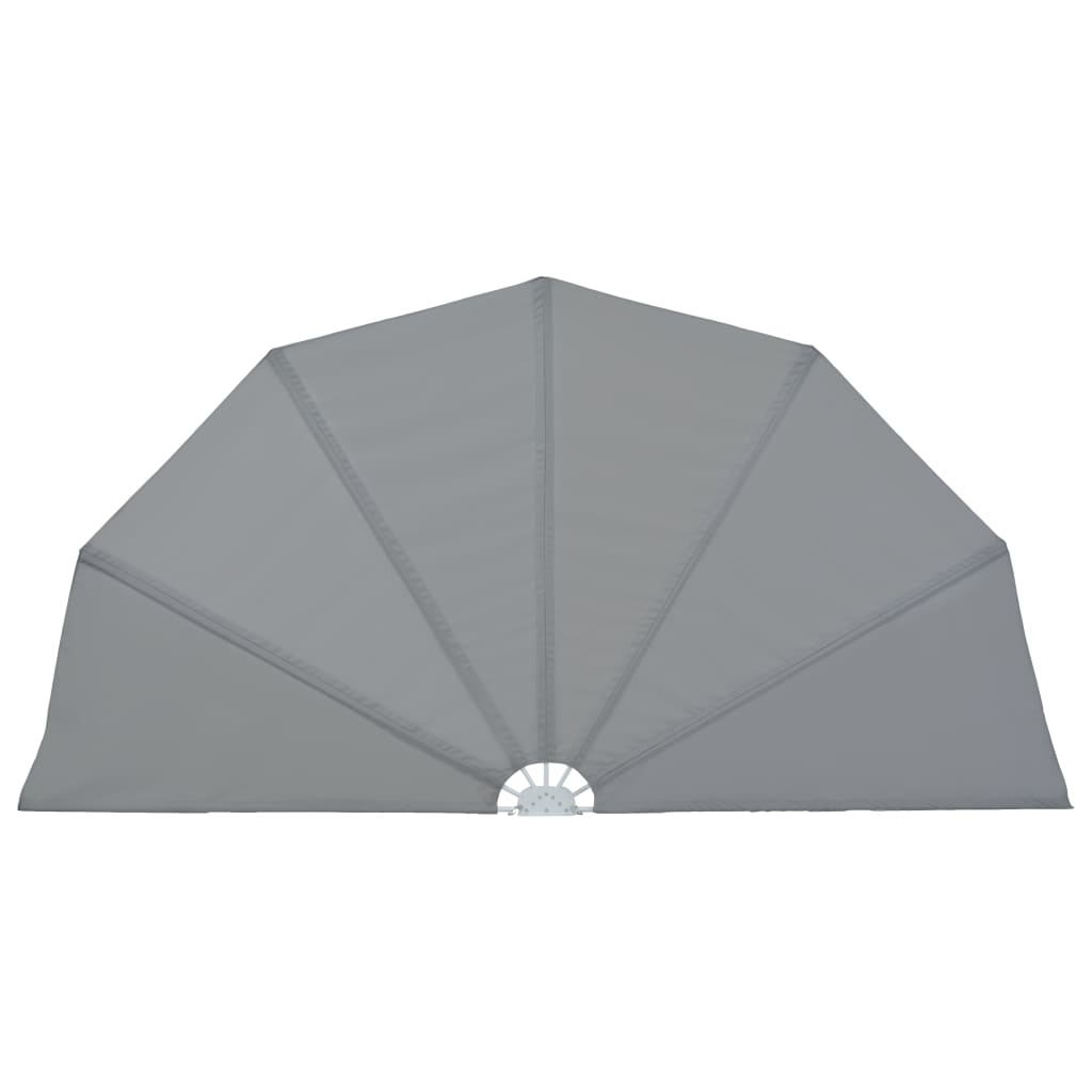 Toldo lateral plegable terraza gris 160 cm