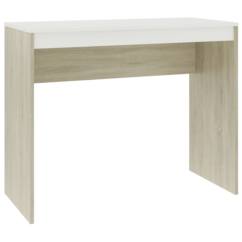 Armario de escritorio madera contrachapada blanco 40x49x75 cm