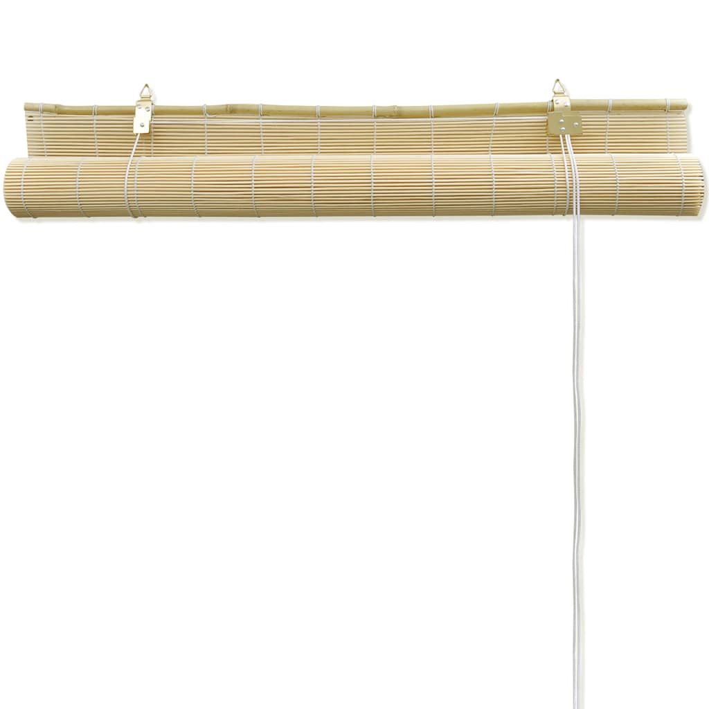 Maison Exclusive Persiana enrollable de bambú color natural 150x160 cm