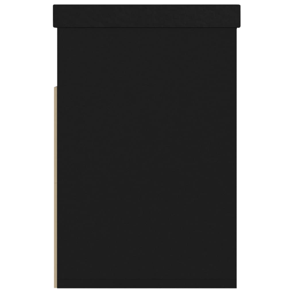 vidaXL Banco zapatero negro 80x30x45 cm aglomerado – Pensando en Casa