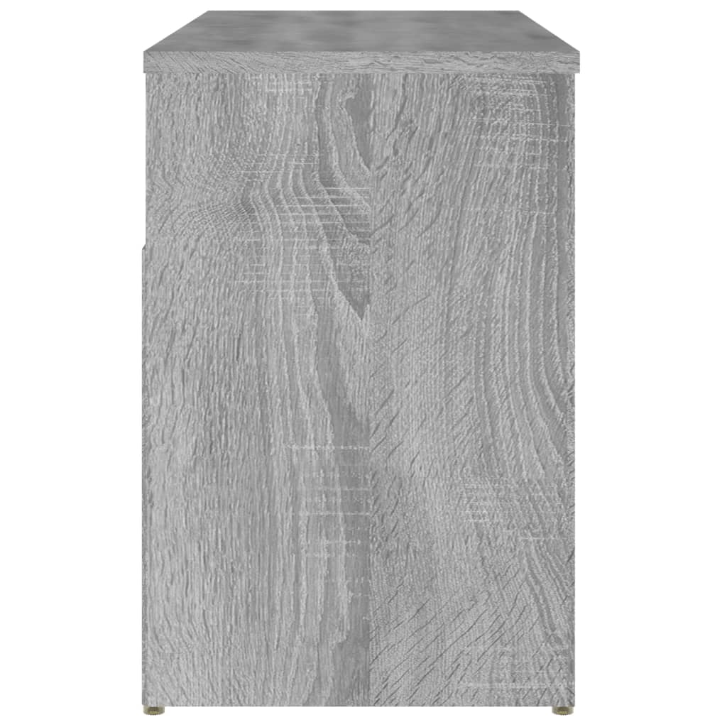 Banco zapatero madera contrachapada gris Sonoma 103x30x48 cm
