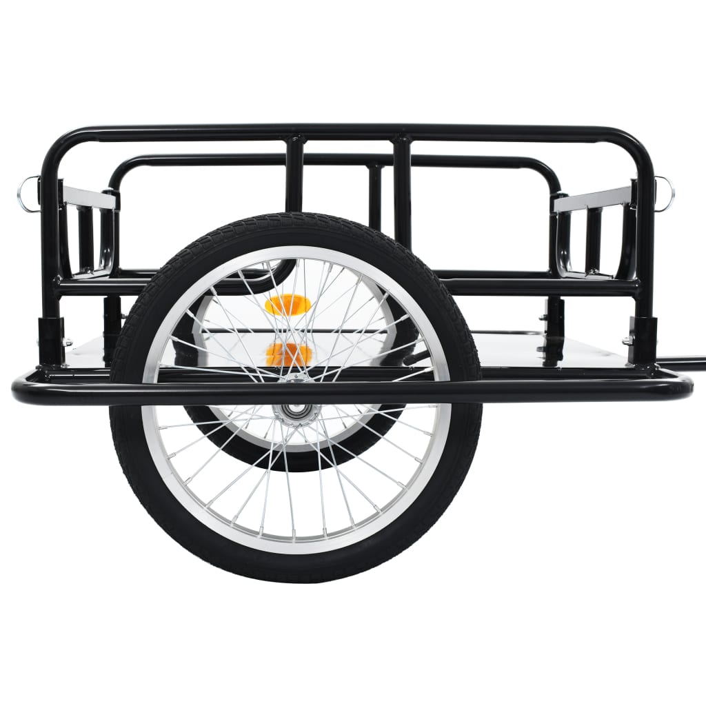  Carro de almacenamiento para bicicleta y remolque de equipaje  con enganche plegable para bicicleta, color negro : Deportes y Actividades  al Aire Libre